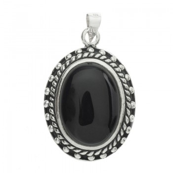 Colgante étnico piedra natural Plata de Ley - Karissma