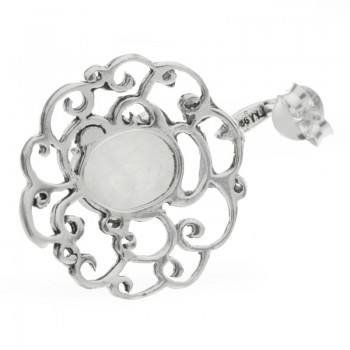 Pendientes arabesco piedra de luna Plata de Ley - Karissma 2