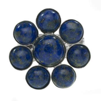 Anillo flor lapislázuli Plata de Ley - Karissma