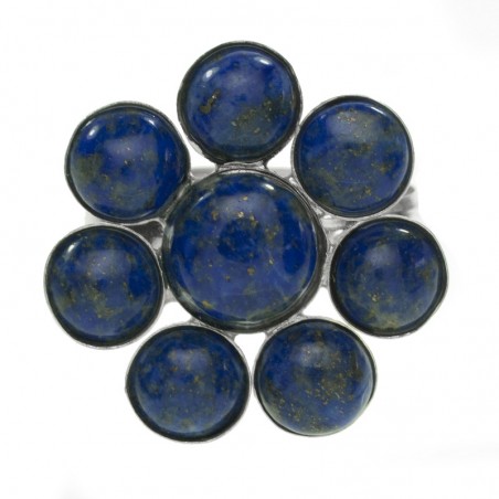 Anillo flor lapislázuli Plata de Ley - Karissma