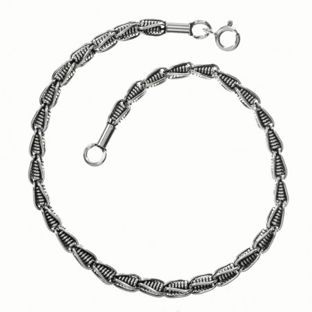 Pulsera cordón estilo balinés Plata de Ley | Karissma