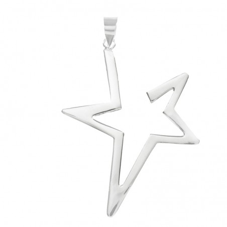 Colgante estrella abierta Plata de Ley - Karissma