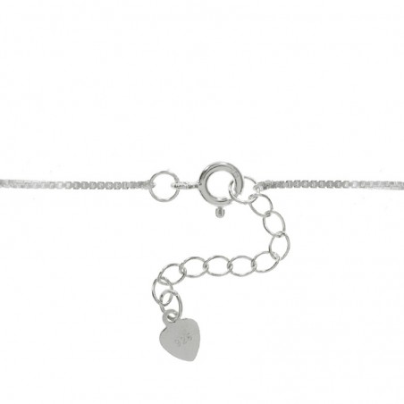 Pulsera infinito brillo cadena cuadrada Plata de Ley | Karissma