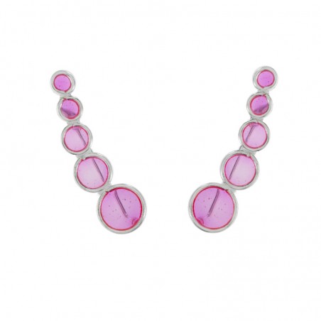 Trepadores círculos color Plata de Ley - Karissma