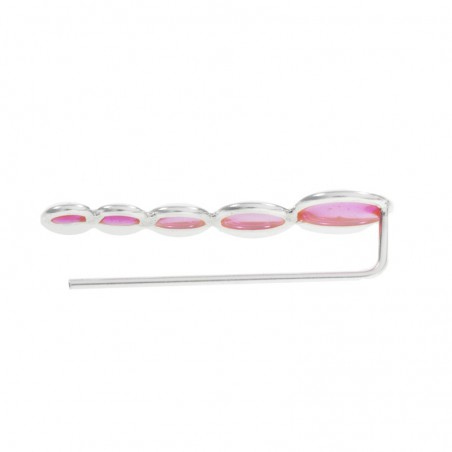 Trepadores círculos color Plata de Ley - Karissma