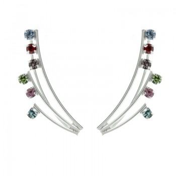 Trepadores con circonitas Plata de Ley - Karissma