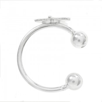 Pendientes ear cuff estrella Plata de Ley - Karissma 2