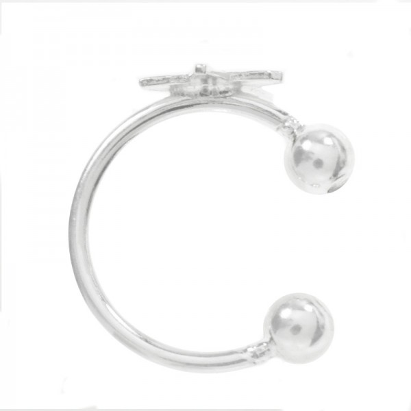 Pendientes ear cuff estrella Plata de Ley - Karissma
