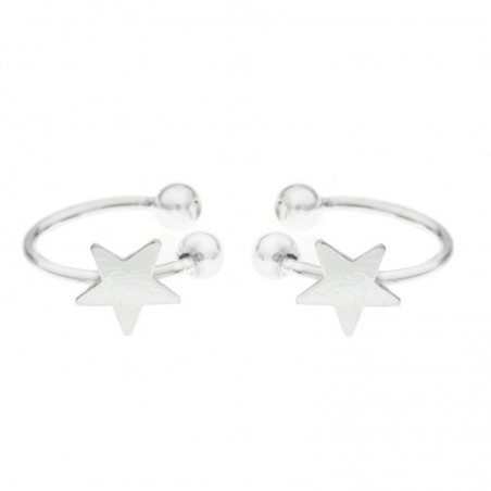 Pendientes ear cuff estrella Plata de Ley - Karissma
