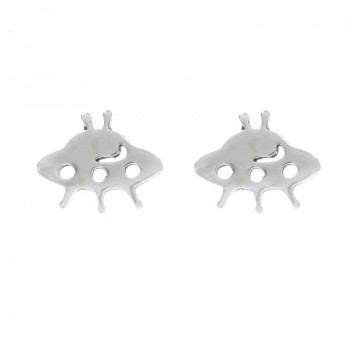 Pendientes nave extraterrestre Plata de Ley - Karissma