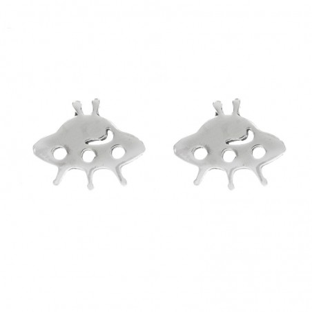 Pendientes nave extraterrestre Plata de Ley - Karissma