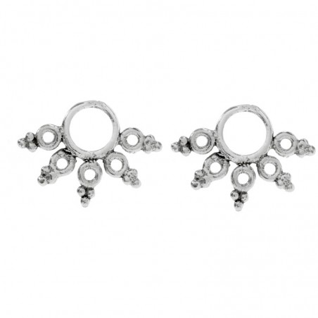 Pendientes étnicos 5 puntas Plata de Ley - Karissma