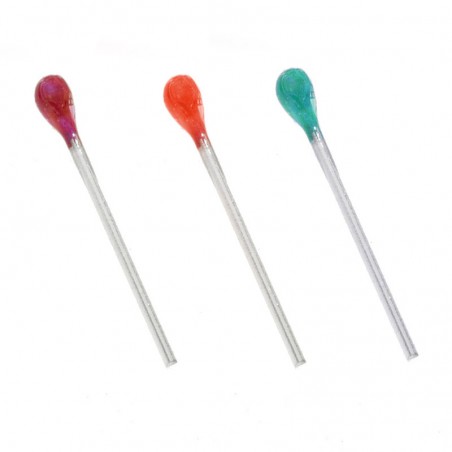 Pack 20 piercing nariz esmalte flúor Plata de Ley - Karissma