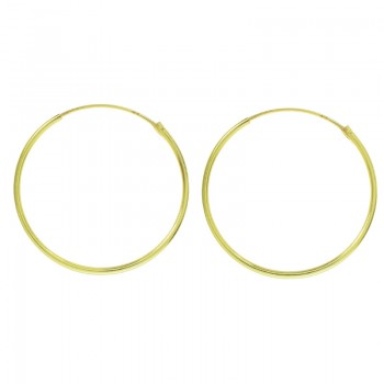 Pendientes aro dorado Plata de Ley - Karissma 2