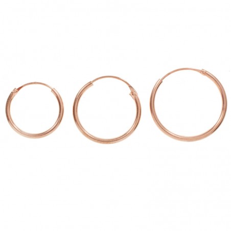 Pendientes aro mini con circonitas colgantes