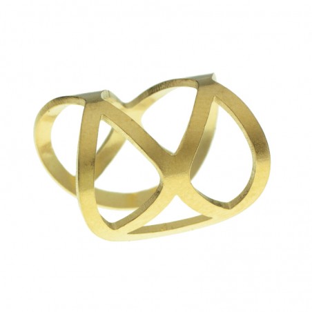 Set de pendientes con aro con ojo acero - Karissma