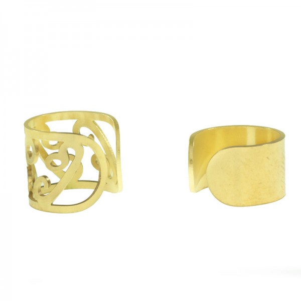 Set de pendientes con aro cruz - Karissma