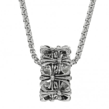 Collar rueda calada de acero hombre - Karissma