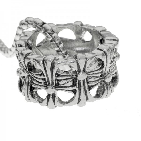 Collar rueda calada de acero hombre - Karissma