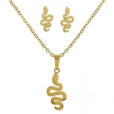 Conjunto serpiente acero - Karissma