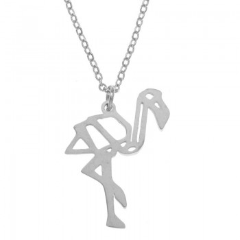 Collar flamenco geométrico acero - Karissma 2