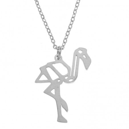 Collar flamenco geométrico acero - Karissma