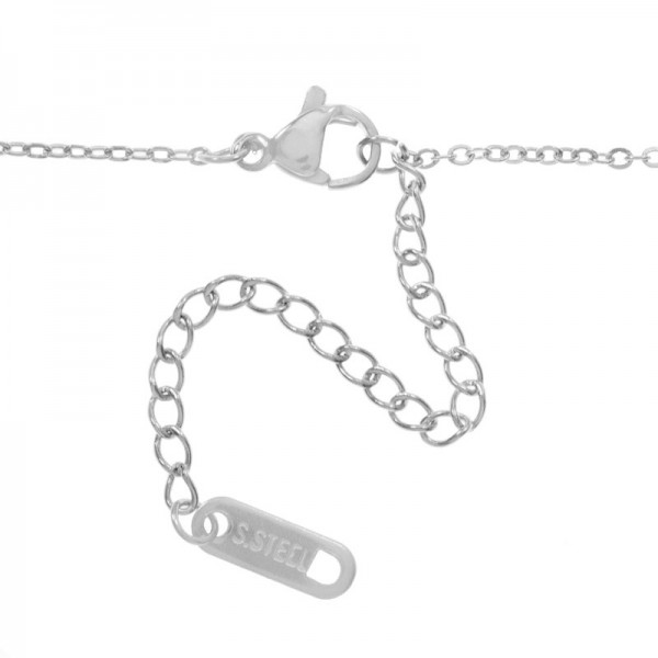 Collar flamenco geométrico acero - Karissma