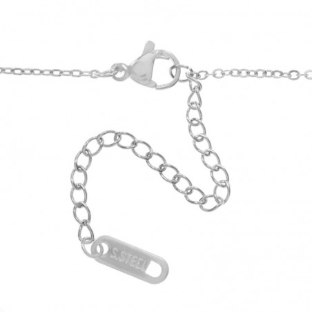 Collar flamenco geométrico acero - Karissma