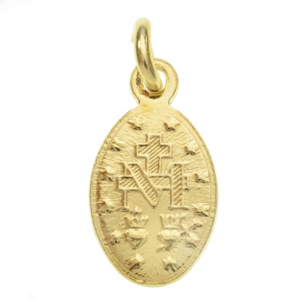 Collar medalla virgen de la Milagrosa dorado - Karissma
