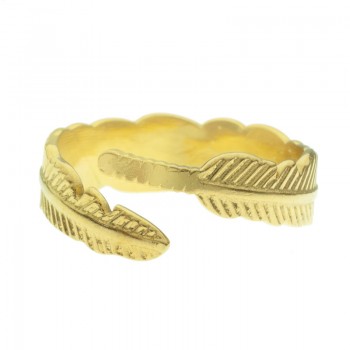 Anillo ajustable pluma de acero - Karissma
