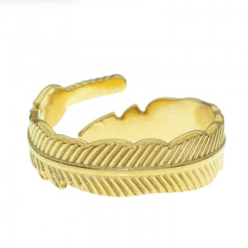 Anillo ajustable pluma de acero - Karissma 2