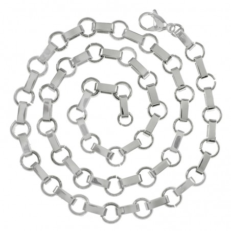 Cadena eslabón rectangular hombre de acero - Karissma