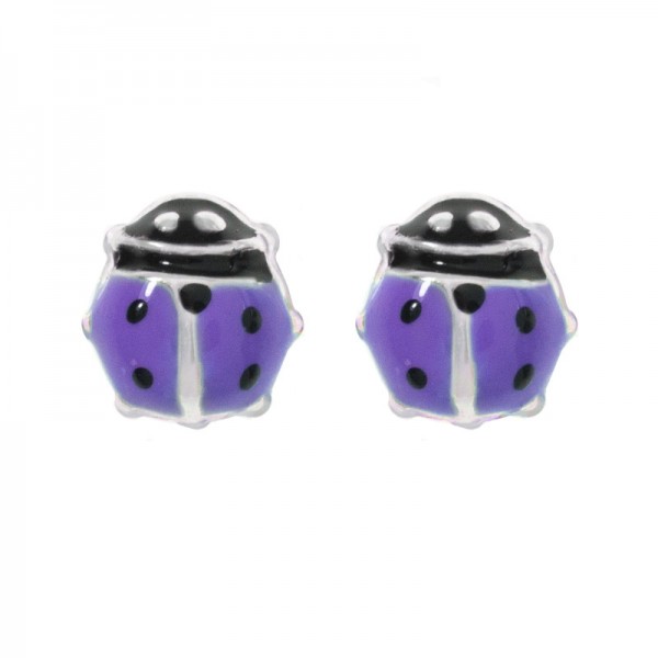 Pendientes mariquita rosca - Karissma