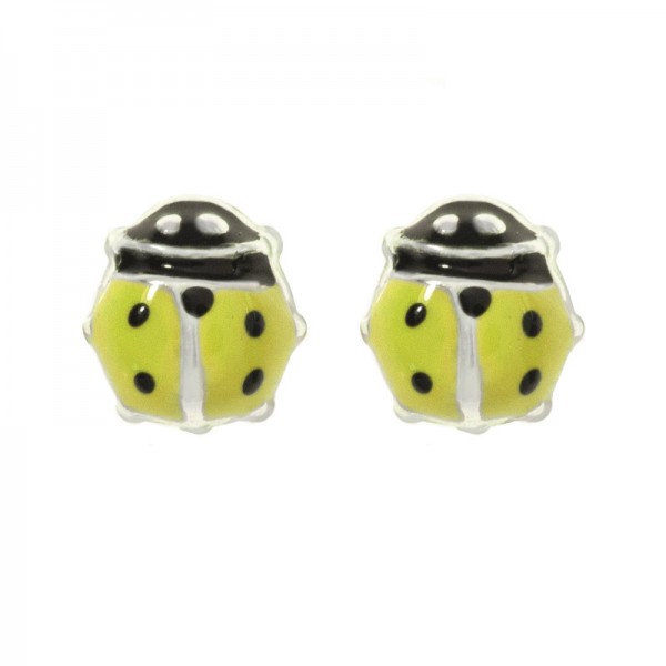 Pendientes mariquita rosca - Karissma