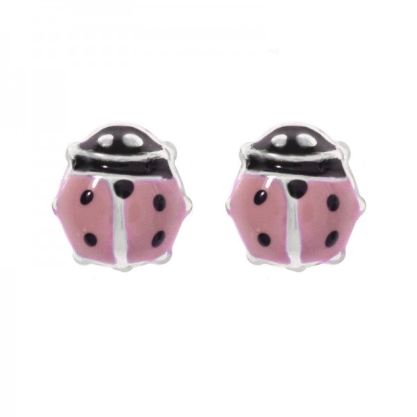 Pendientes mariquita rosca - Karissma