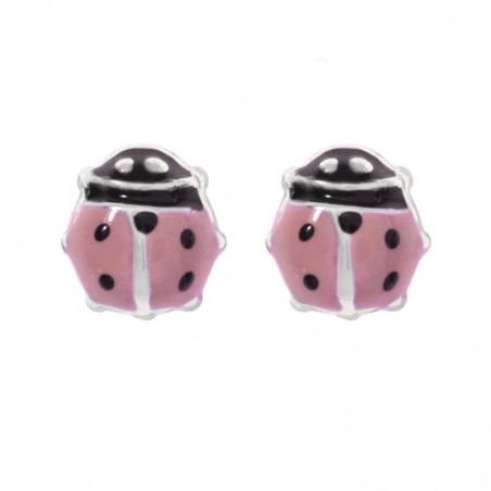 Pendientes mariquita rosca - Karissma