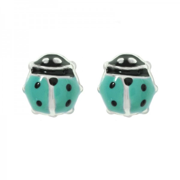 Pendientes mariquita rosca - Karissma