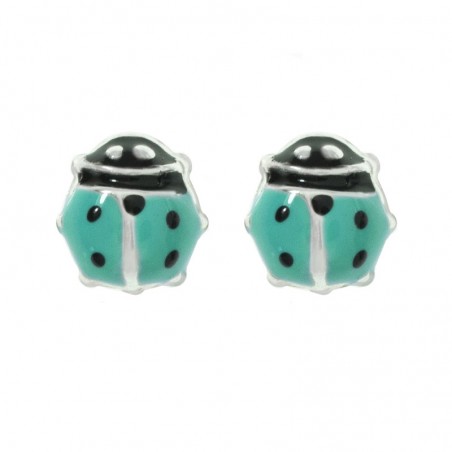 Pendientes mariquita rosca - Karissma