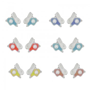 Pendientes conejito rosca bebé - Karissma