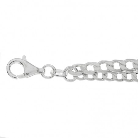 Pulsera doble eslabón grumet Plata de Ley - Karissma