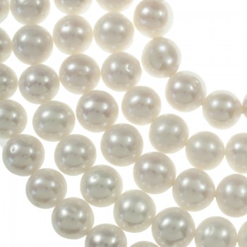 Perla cultivada 9 mm blanca tira de 38 cm - Karissma 2