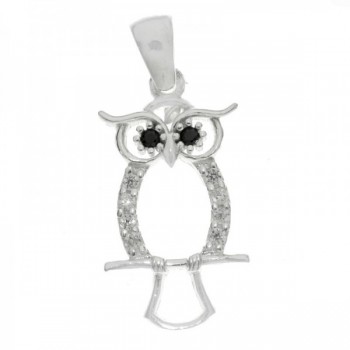 Collar búho con circonitas Plata de Ley | Karissma 2