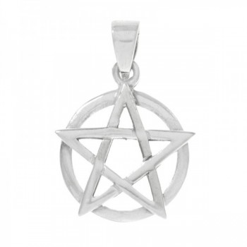 Collar Pentagrama blanco Plata de Ley | Karissma 2