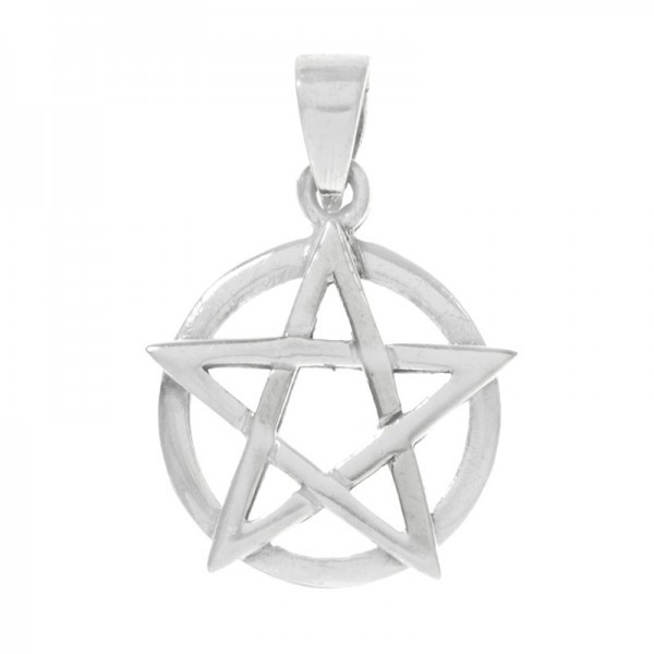 Collar Pentagrama blanco Plata de Ley | Karissma