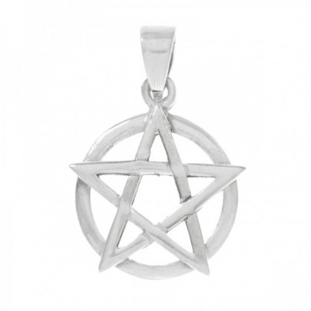 Collar Pentagrama blanco Plata de Ley | Karissma