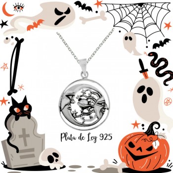 Collar sol & luna universo Plata de Ley |Karissma