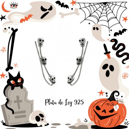 Trepadores calaveras Plata de Ley | Karissma