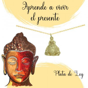 Collar Buda dorado Plata de Ley | Karissma