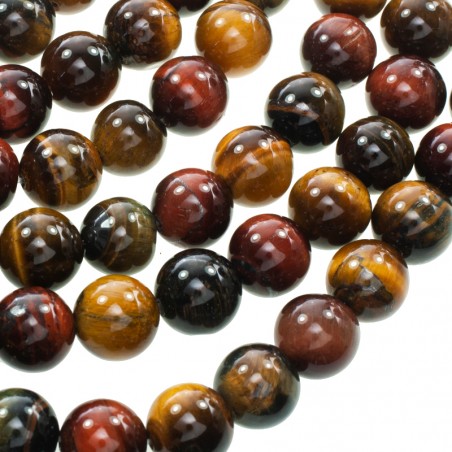 Ojo de tigre tres colores tira de 40 cm - Karissma