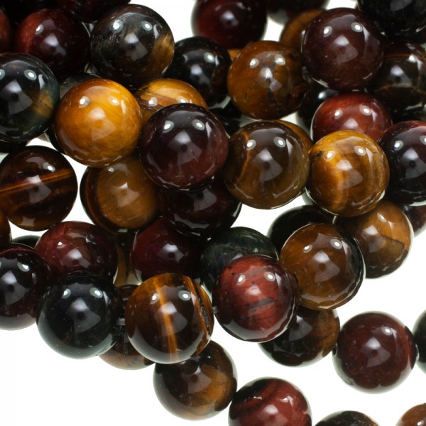 Ojo de tigre tres colores tira de 40 cm - Karissma